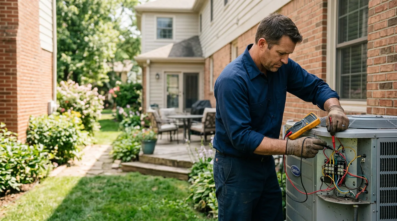 HVAC technician working near Sykesville, MD